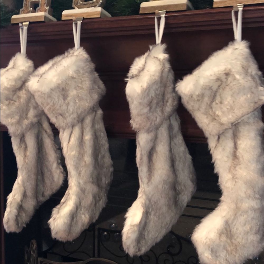 4 Fur stockings used once!